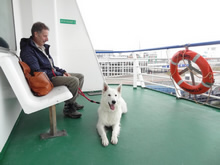 Elisha und Dieter auf der F&auml;hre